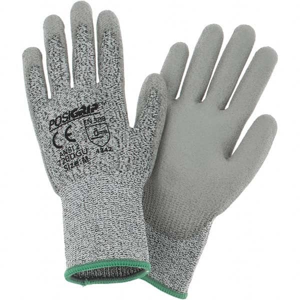 Cut-Resistant Gloves: Size M, ANSI Cut A2, Polyurethane, Polyethylene MPN:720DGU/M