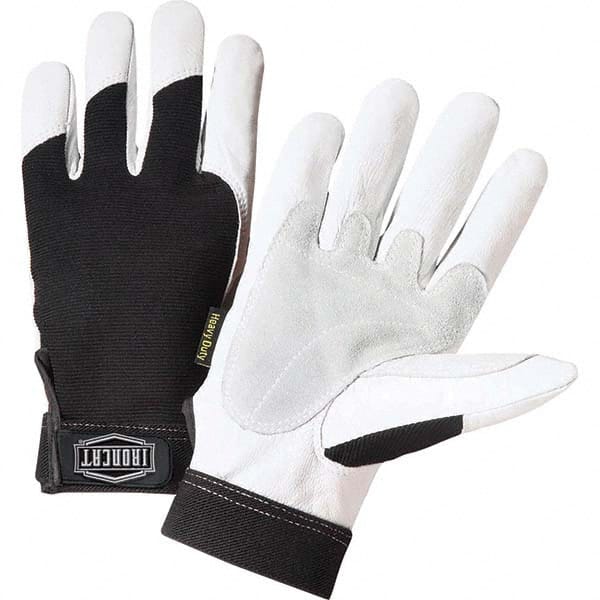 Welding Gloves: Size Large, Uncoated, Goatskin Leather, General Purpose Application MPN:86550/L