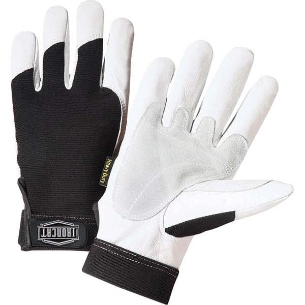 Welding Gloves: Size Medium, Uncoated, Goatskin Leather, General Purpose Application MPN:86550/M