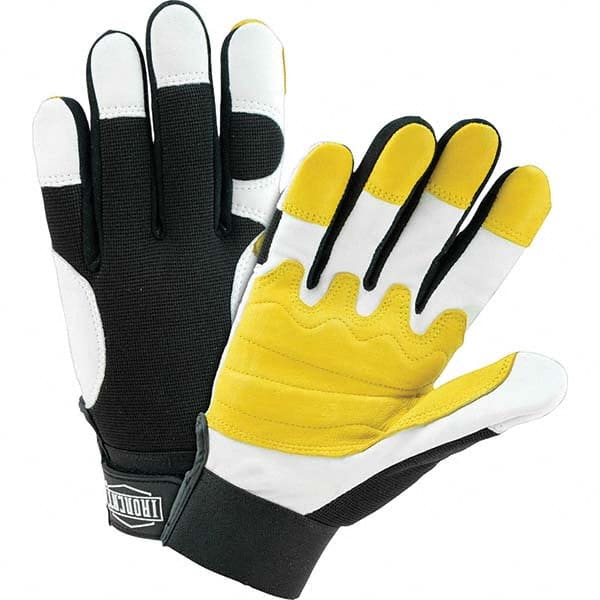 Welding Gloves: Size Large, Uncoated, Goatskin Leather, General Purpose Application MPN:86555/L