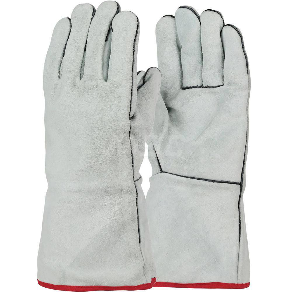 Welding Gloves: Size Large, Uncoated, Split Cowhide Leather, Stick Welding Application MPN:930LHO