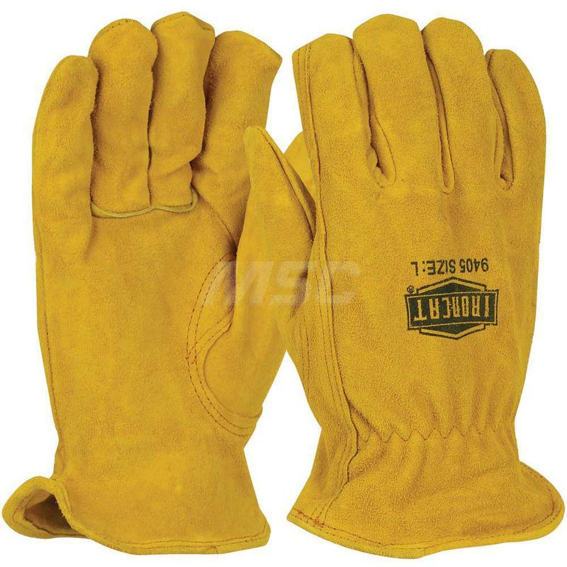 Welding Gloves: Size Small, Uncoated, Split Cowhide Leather, Construction Application MPN:9405/S