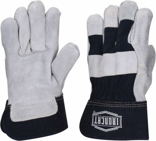 Welding Gloves: Size Large, Uncoated, Split Cowhide Leather, General Purpose Application MPN:IC5/L