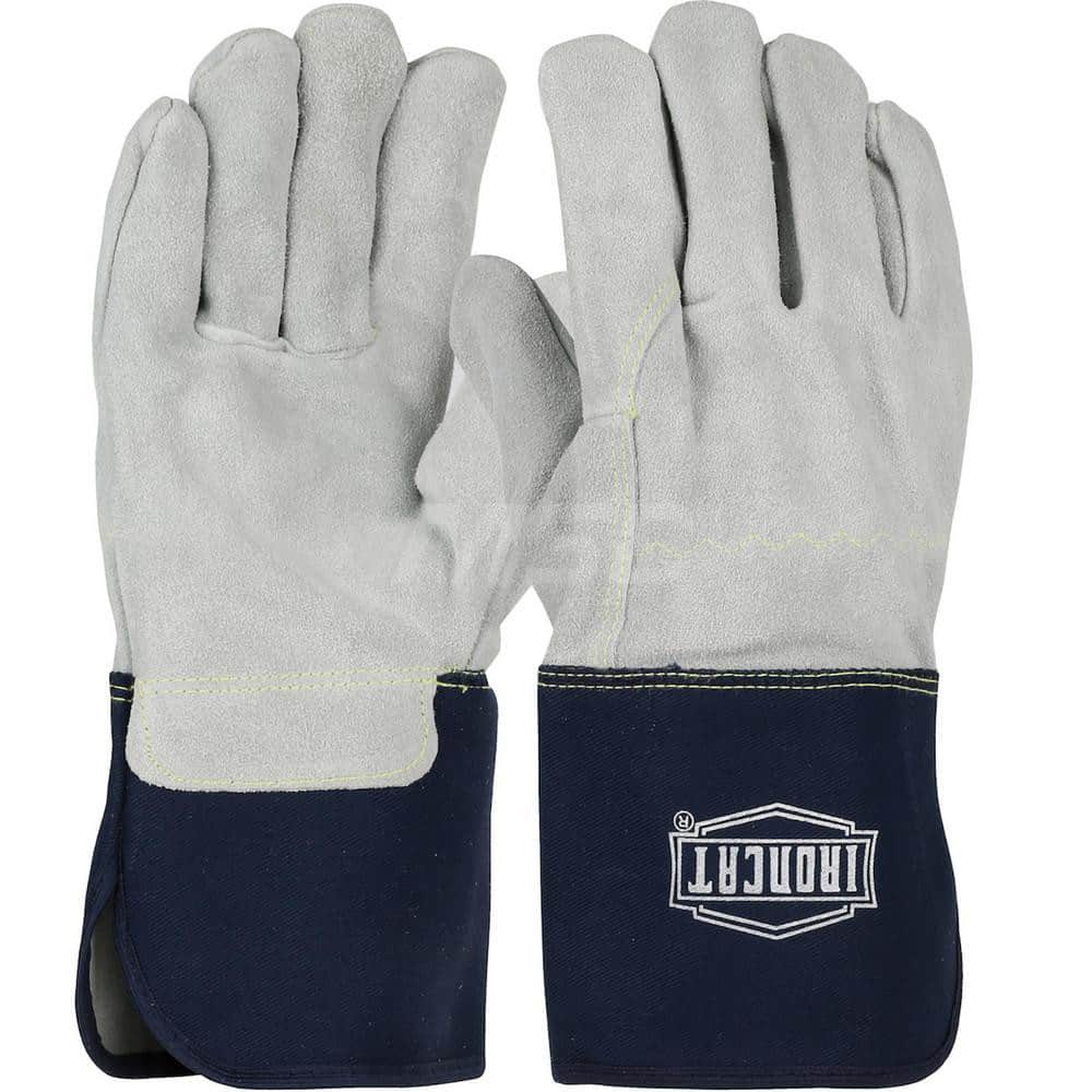 Welding Gloves: Size X-Large, Uncoated, Split Cowhide Leather, Construction Application MPN:IC9/XL