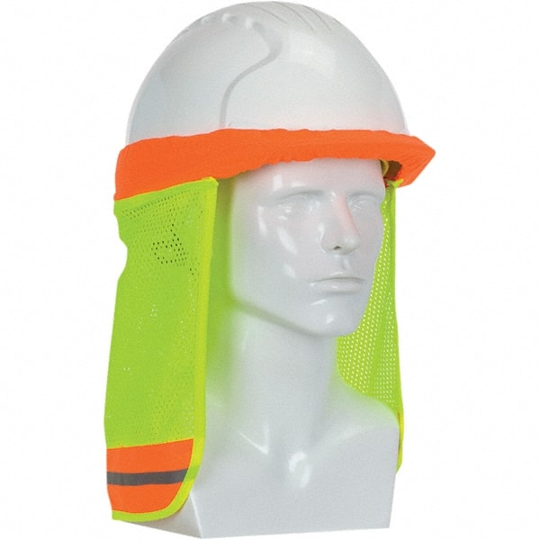 Hard Hat Neck Shade: Polyester, Yellow, Use with Cap Style & Full Brim Hard Hat MPN:396-700FR-YEL
