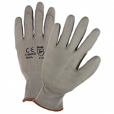 Palm Coated Gloves Gray L PK12 MPN:713SUCG/L