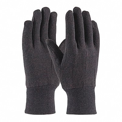 Cotton Jrsy Glove Brn Econ Wt. Mens PK12 MPN:95-806