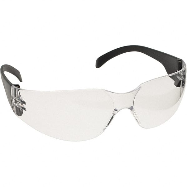 Safety Glass: Scratch-Resistant, Polycarbonate, Clear Lenses, Full-Framed, Small MPN:250-00-0000