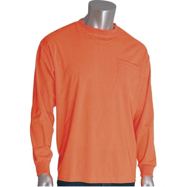 Work Shirt: High-Visibility, 4X-Large, Polyester, Orange, 1 Pocket MPN:310-1100-OR/4X