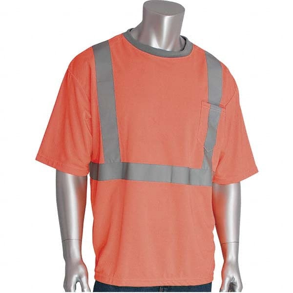 Work Shirt: High-Visibility, Medium, Polyester, High-Visibility Orange MPN:312-1200-OR/M