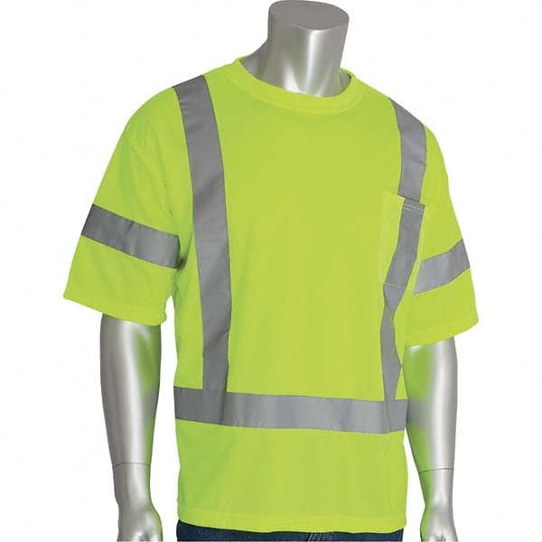 Work Shirt: High-Visibility, Small, Polyester, Lime MPN:313-CNTSELY-S