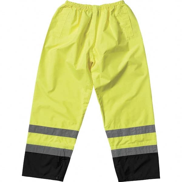 Work Pants: High-Visibility, Medium, Polyester, High-Visibility Yellow MPN:318-1757-YEL/M