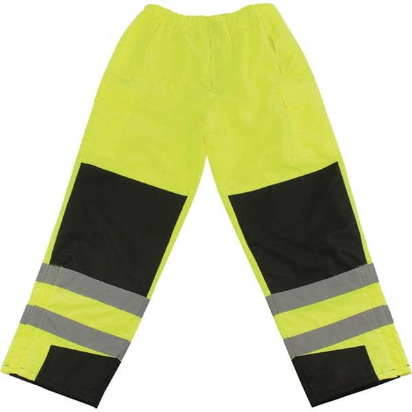 Work Pants: High-Visibility, 5X-Large, Polyester, Lime MPN:318-1771-LY/5X