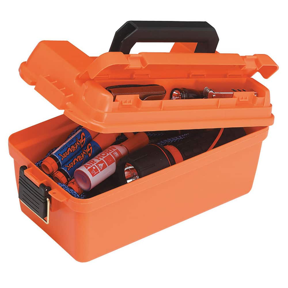 Tool Boxes, Cases & Chests, Color: Orange , Material: Plastic , Overall Height: 6.25in , Overall Depth: 8in  MPN:141250