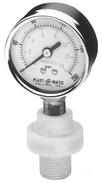 Pressure Gauge Guards & Isolators, Accuracy (%): 4.0 , Material: Polypropylene , Pressure: 200  MPN:GGMEB200-PP