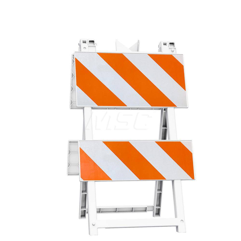 Traffic Barricades, Barricade Height (Inch): 42.6 , Barricade Width (Inch): 24 , Reflective: Yes , Compliance: MASH Compliant MPN:110-WT12B8EG