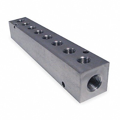 Manifold Stainless Steel NPT 6-1/4 in L MPN:M10-125-8-SS