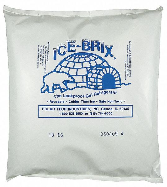 Freezer Pack 9 lb 6-1/4 L 6 W PK8 MPN:IB 16