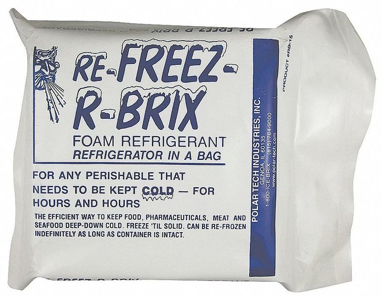 Freezer Pack 6 lb 4-1/2 L 4 W PK6 MPN:RB 15