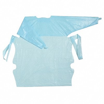 Isolation Gown L Blue Polyethylene PK15 MPN:11500