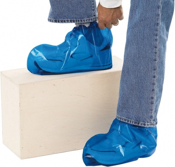 Shoe Cover: Chemical-Resistant, Polyolefin, Blue MPN:49310