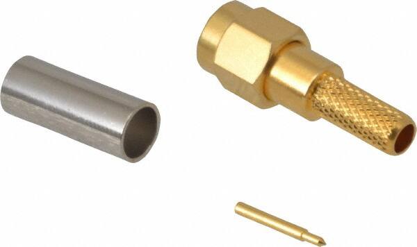 Coaxial Connectors, Connector Type: Plug, Termination Method: Crimp, Compatible Coaxial Type: RG-58/U, Impedance (Ohms): 50 , Body Orientation: Straight MPN:72943