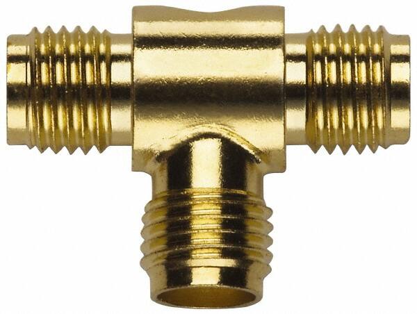 Coaxial Connectors, Connector Type: Jack , Impedance (Ohms): 50 , Body Orientation: Tee , Finish: Gold , Contact Material: Beryllium Copper  MPN:72968