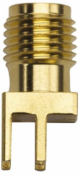 Coaxial Connectors, Connector Type: Jack , Impedance (Ohms): 50 , Body Orientation: Straight , Finish: Gold , Mount Type: Edge  MPN:72970