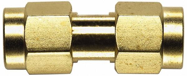 Coaxial Connectors, Connector Type: Jack x Plug Coupler , Impedance (Ohms): 50 , Body Orientation: Straight , Finish: Gold , Contact Material: Beryllium Copper MPN:72974