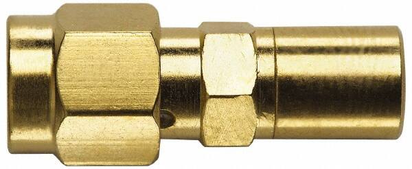 Coaxial Connectors, Connector Type: Plug x Jack Coupler , Impedance (Ohms): 50 , Body Orientation: Straight , Finish: Gold , Contact Material: Beryllium Copper MPN:72977