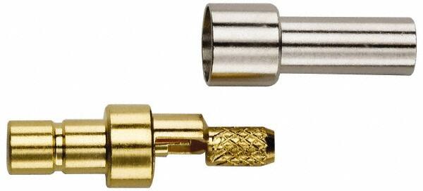 Coaxial Connectors, Connector Type: Jack , Termination Method: Crimp , Impedance (Ohms): 50 , Body Orientation: Straight , Finish: Gold  MPN:72984