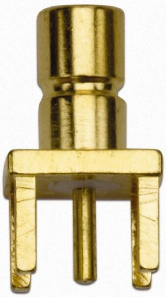 Coaxial Connectors, Connector Type: Jack , Impedance (Ohms): 50 , Body Orientation: Straight , Finish: Gold , Contact Material: Beryllium Copper  MPN:72996