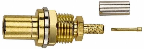 Coaxial Connectors, Connector Type: Plug , Impedance (Ohms): 50 , Body Orientation: Straight , Finish: Gold , Contact Material: Brass  MPN:73000