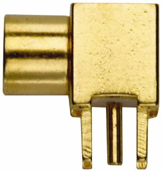 Coaxial Connectors, Connector Type: Jack , Impedance (Ohms): 50 , Body Orientation: Right Angle , Finish: Gold , Contact Material: Beryllium Copper  MPN:73028