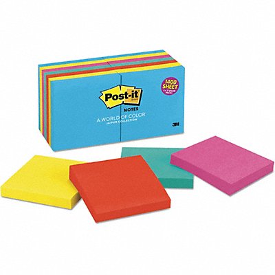 Pad Post-It Note3 x3 Assortd PK14 MPN:65414AU