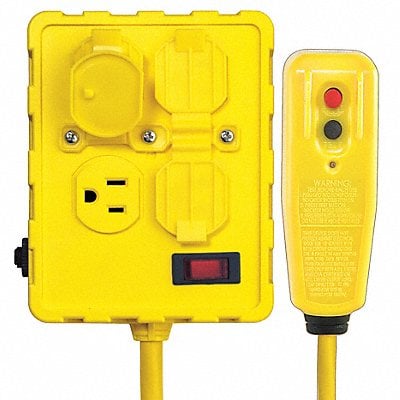 Plug-In GFCI w/Cord 6ft 15A Yel 125V MPN:11X430