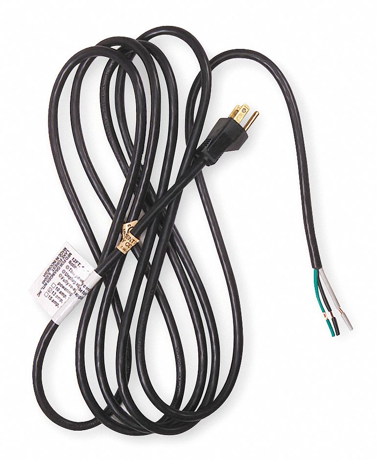 Power Cord 5-15P SJT 12 ft Blk 13A 16/3 MPN:1FD89