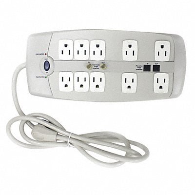 Surge Protector Outlet Strip 6 ft White MPN:52NY61