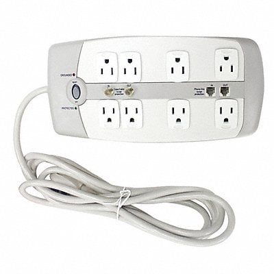 Surge Protector Outlet Strip White MPN:52NY63