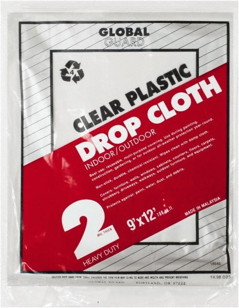 Medium Weight Plastic Drop Cloth MPN:18040