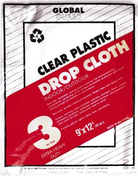 Medium Weight Plastic Drop Cloth MPN:19040