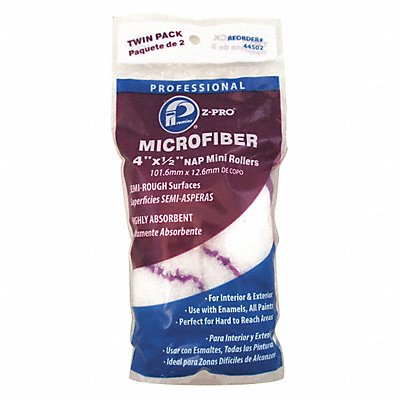 Microfiber Roller 4 L 1/2 Nap PK2 MPN:44502