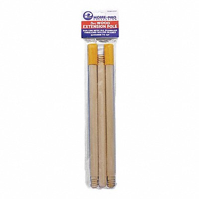 Wood Extension Pole 3 pcs. 42 PK12 MPN:3PCWP