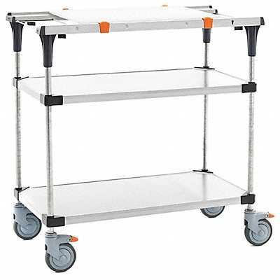 Service Cart 800 lb Load Cap. SS Silver MPN:MS1830-FSFS-PK1