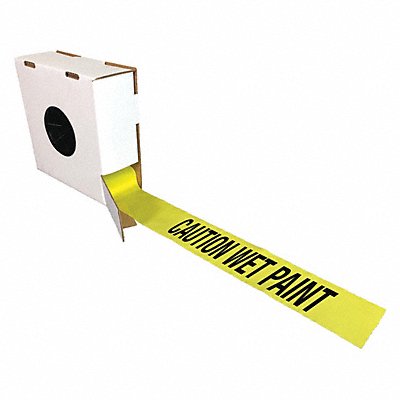 Barricade Tape w/Reel Yellow/Blk 1000 ft MPN:B3104Y45-200