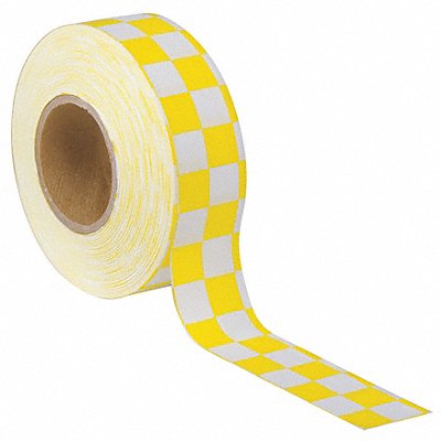 Flagging Tape Wh/Yllw 300 ft x 1-3/16 In MPN:CKWY-200