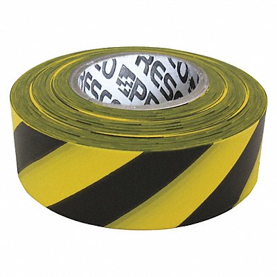 Flagging Tape Yllw/Blk 300 ft x 1-3/8 In MPN:SYBK-200