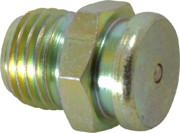 Button-Head Grease Fitting: 1/4-18 NPTF MPN:GFT/BHC/1-4/18