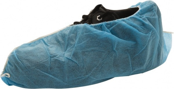 Shoe Cover: Non Chemical-Resistant & Water-Resistant, Polypropylene, Blue MPN:SC-PP-40B