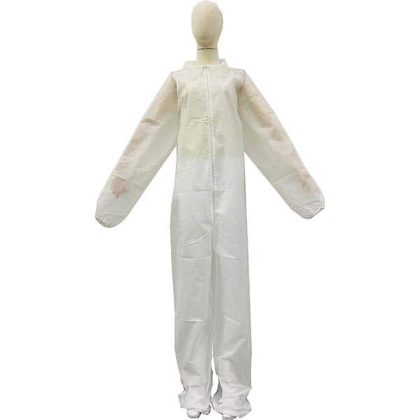 Disposable Coveralls: PP, Fly Front Closure MPN:DC-PP-3XL45W